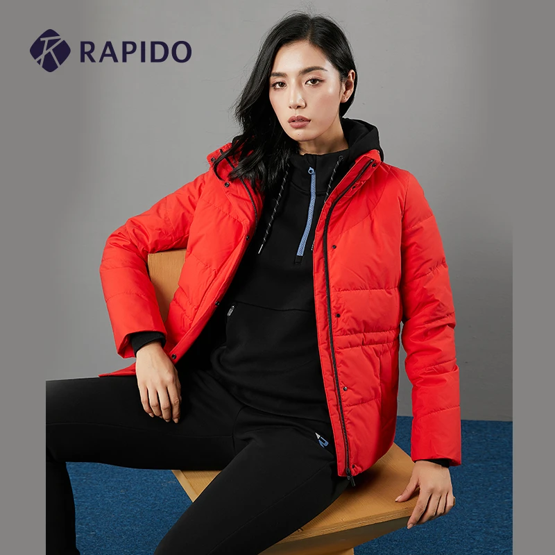 RAPIDO雳霹道宋佳同款冬季女时尚休闲保暖立领羽绒服 CP0938R05
