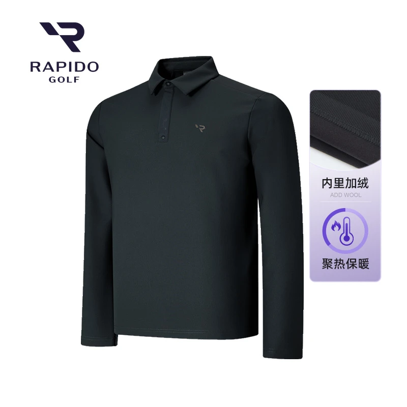 【加绒】Rapido雳霹道2024秋季男士GOLF高尔夫翻领POLO衫CN4941Z32