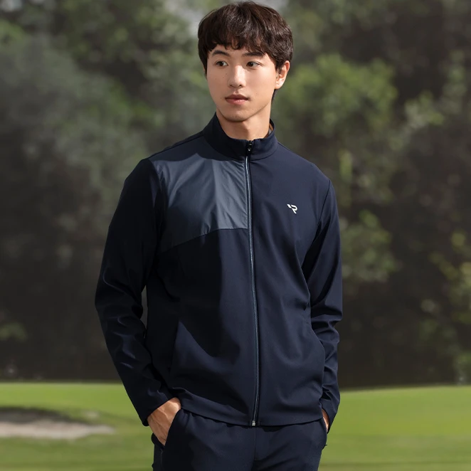 RAPIDO雳霹道2024年春新款男士GOLF高尔夫拼接运动夹克CN4Z76Z05