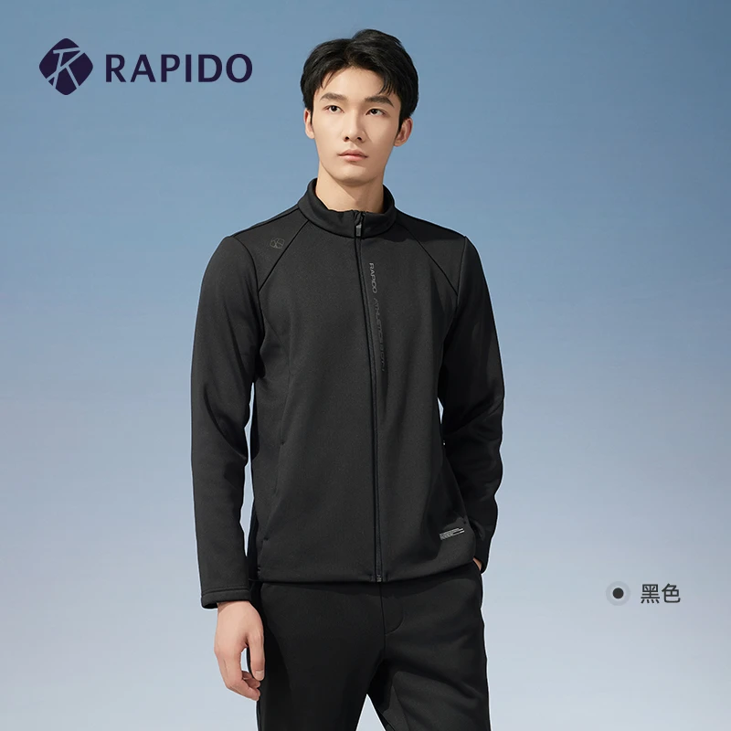RAPIDO雳霹道2024年早秋穿搭男士加绒立领运动休闲夹克CN4976E04