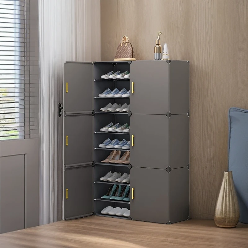 防尘【商务风鞋柜】结实鞋架子家用鞋架子出租房大容量门口靠墙收