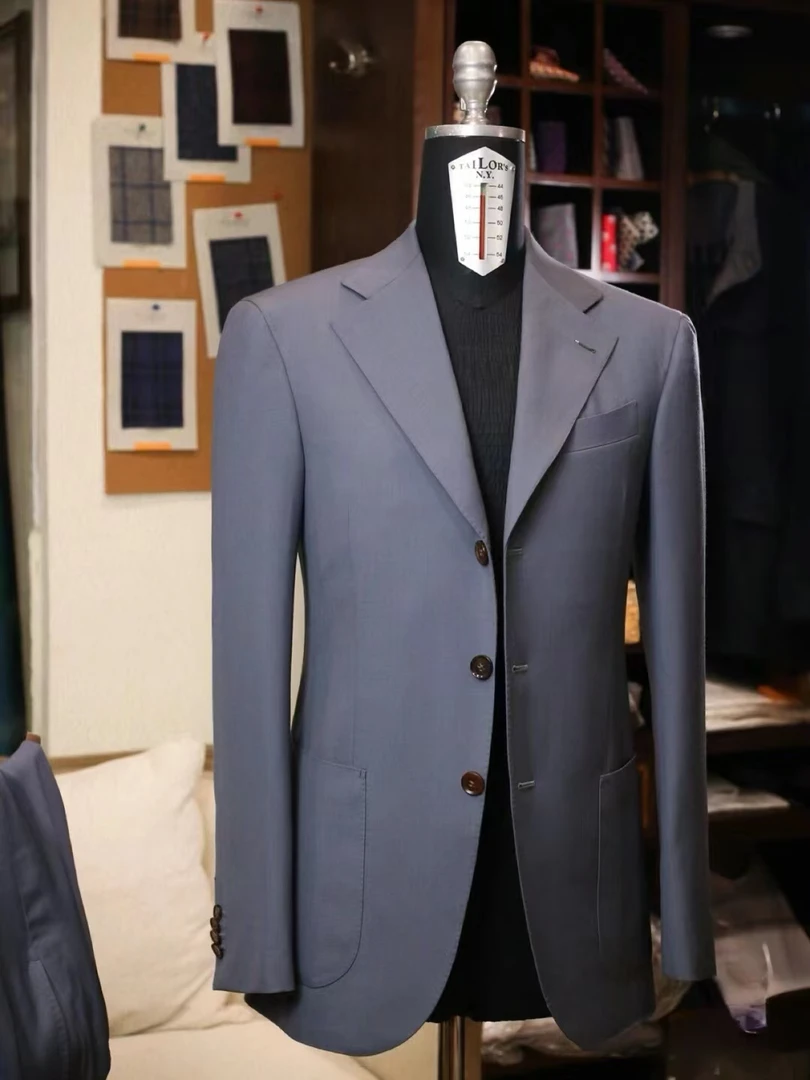 直播专用-孤品三粒扣西装男士男装休闲西服修身商务