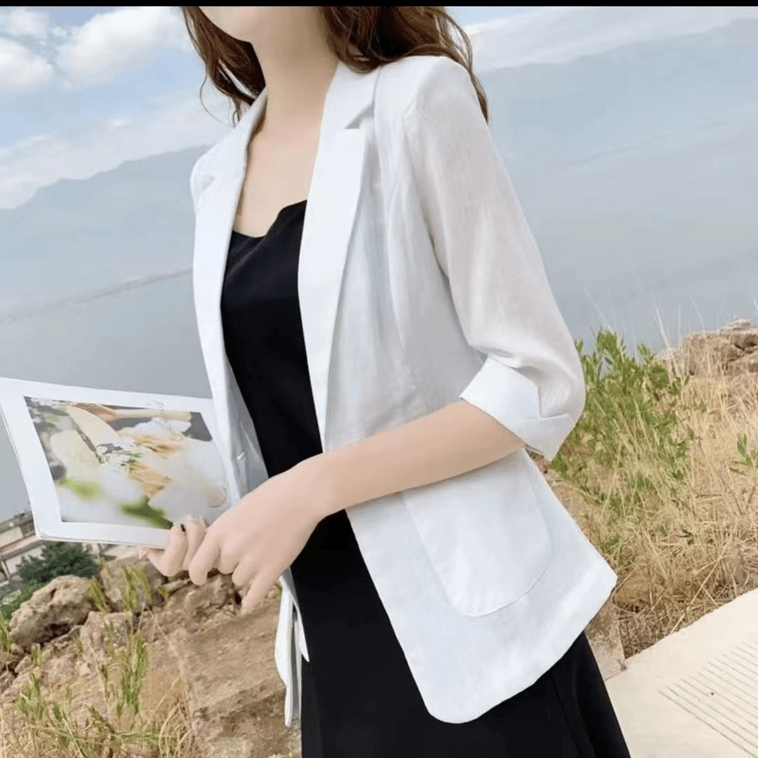 A【断码清仓】春秋薄款修身小西装短款外套003