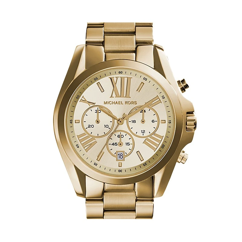 MK手表女大表盘金色多功能女款MK5605LM