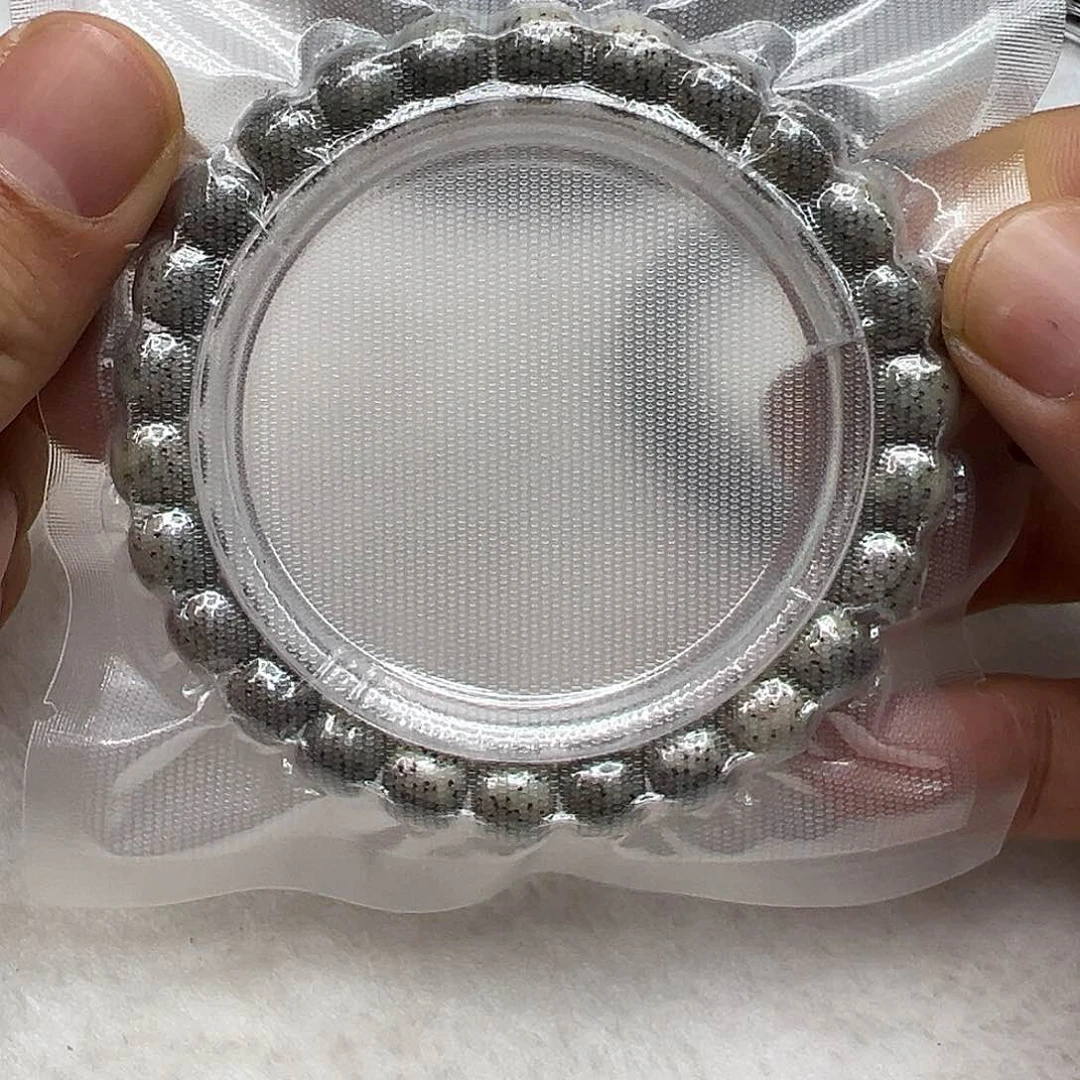 星月菩提手串54入门糯冰绿石玉星月菩提单圈98