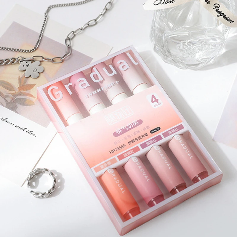 集物社护眼色记号笔绘画彩色手账荧光笔学生标记重点大容量标记笔