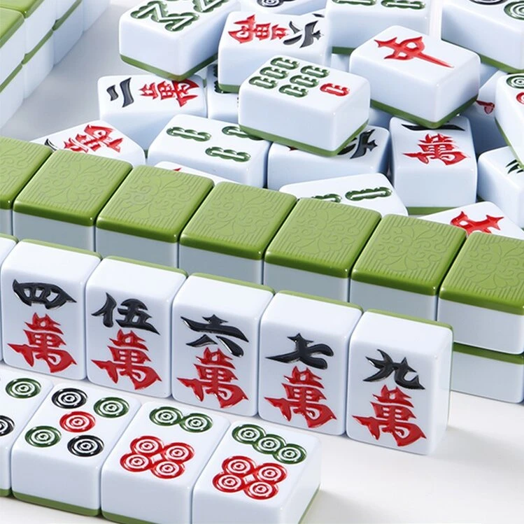 手搓中档家用麻将娱乐卡五星蓝色绿色光滑耐磨耐摔发货一体包邮