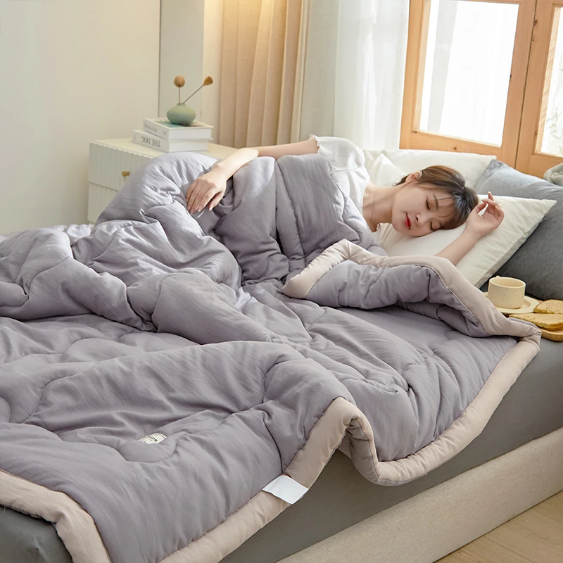 工厂直销夏被空调被学生宿舍单人被夏凉被可机洗单双人夏季薄被子