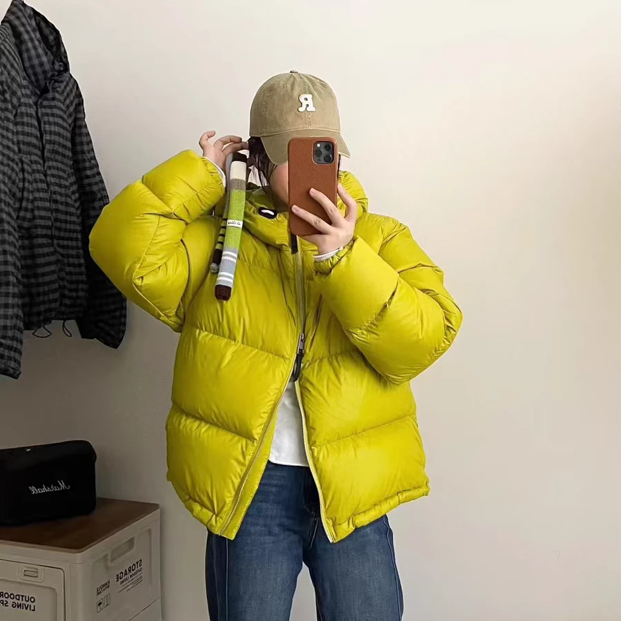 冬日续命神器  高充绒量鹅绒羽绒服女小个子连帽保暖面包服外套