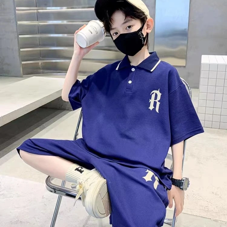 儿童装男童夏装套装2023新款中大童男孩夏季薄款运动短袖衣服潮牌