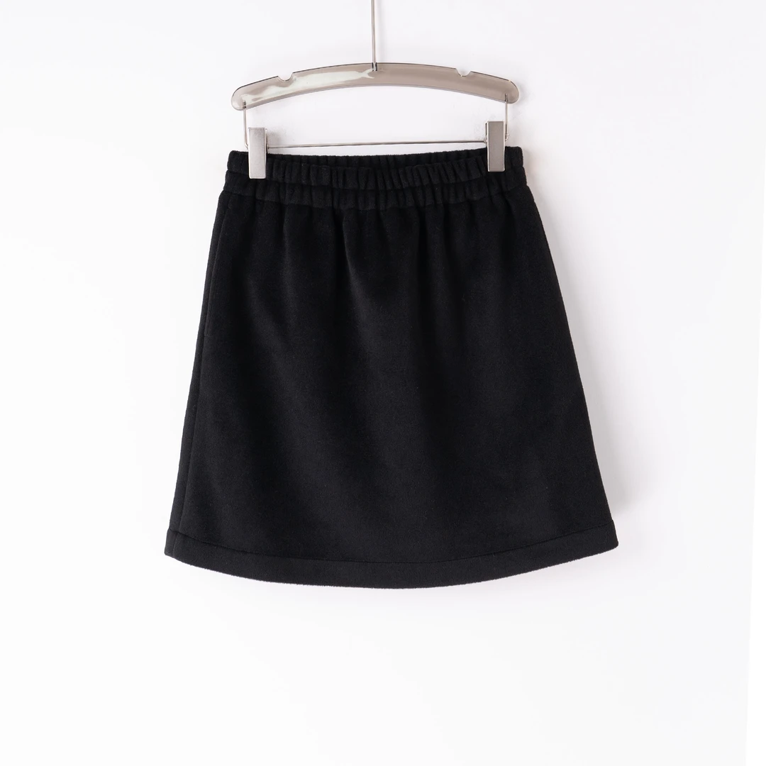 PQ241140秋冬大码女装加厚松紧腰半身裙直筒裙一步裙短裙