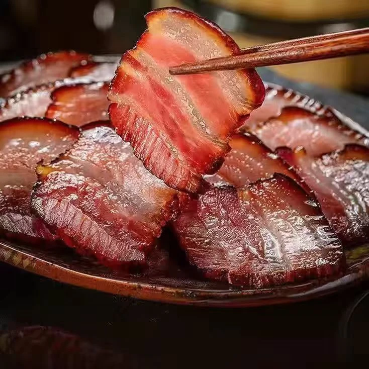 【直播现称计量】四川农家土猪五花腊肉