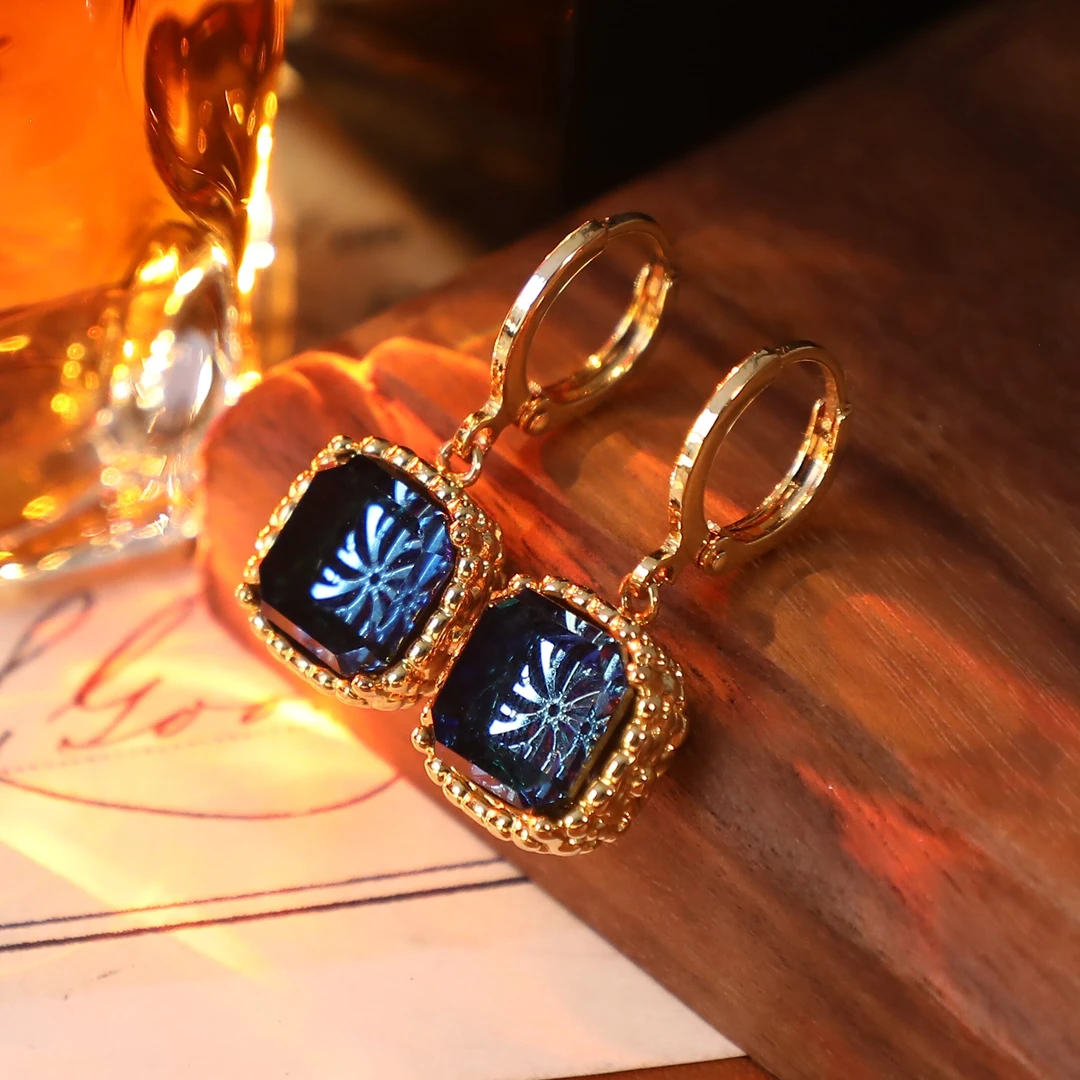 W2359 法❈【蓝色多瑙河】Sweet♥Nothing耳环