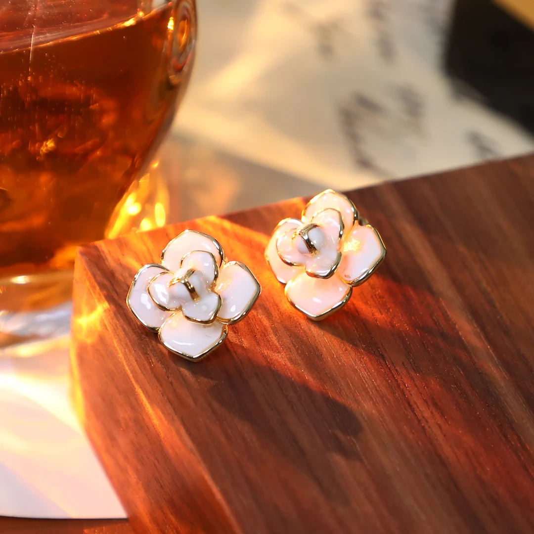 D4121 法❈【玫瑰甜心】限定Sweet♥Nothing花瓣耳钉