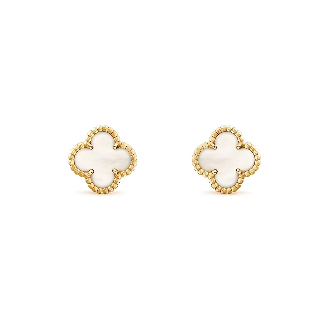 合金耳饰 【V金高定】精工CNC mini白草 耳钉FKH2132