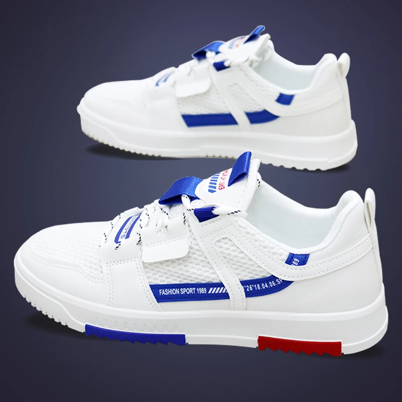 网鞋男秋季新款透气休闲鞋男士青年网面百搭板鞋时尚潮流学生鞋子