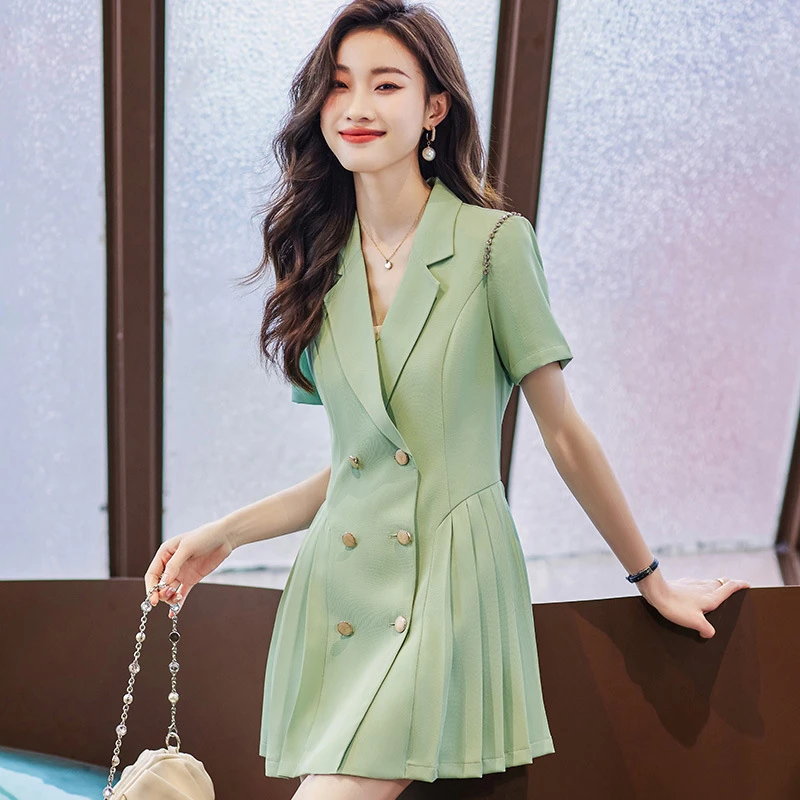 西装套装女春季职业正装面试西服职场商务通勤工作服连衣裙西装裙