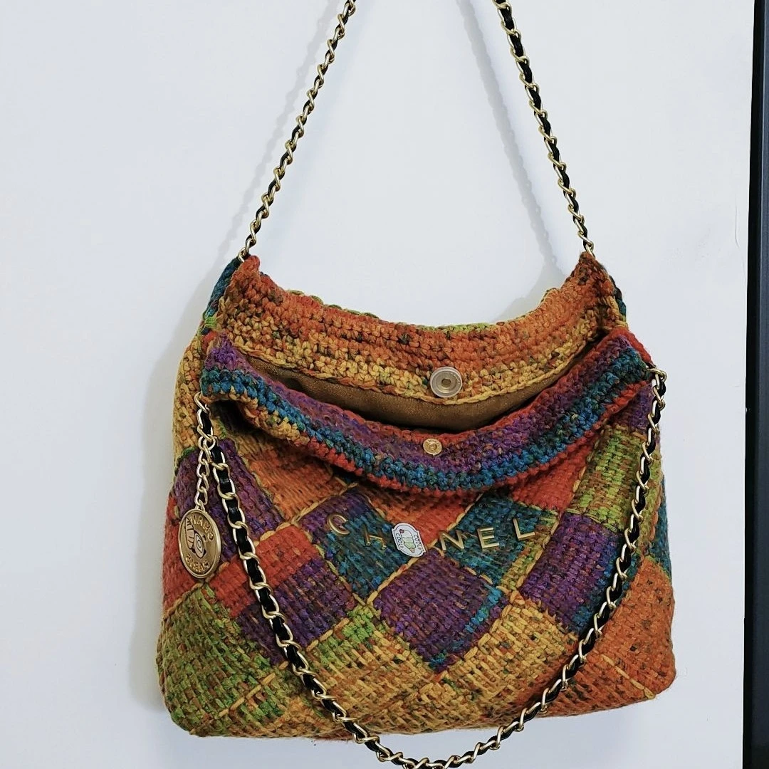 【非成品】垃圾袋diy材料包手工钩织包包（送教程）