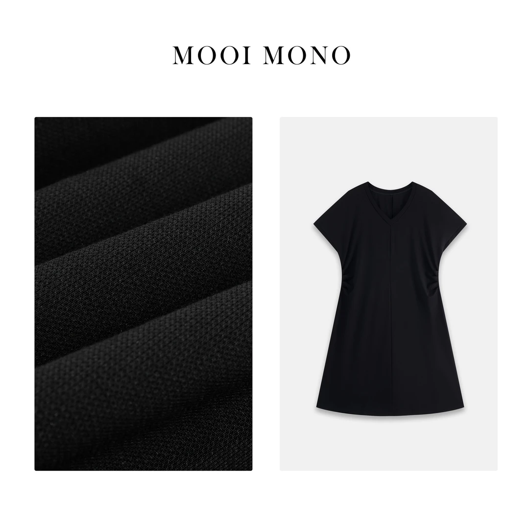 MOOI MONO＂迷人夜＂ 显瘦收腰结构一体式夏季宽松连衣裙 L42L277