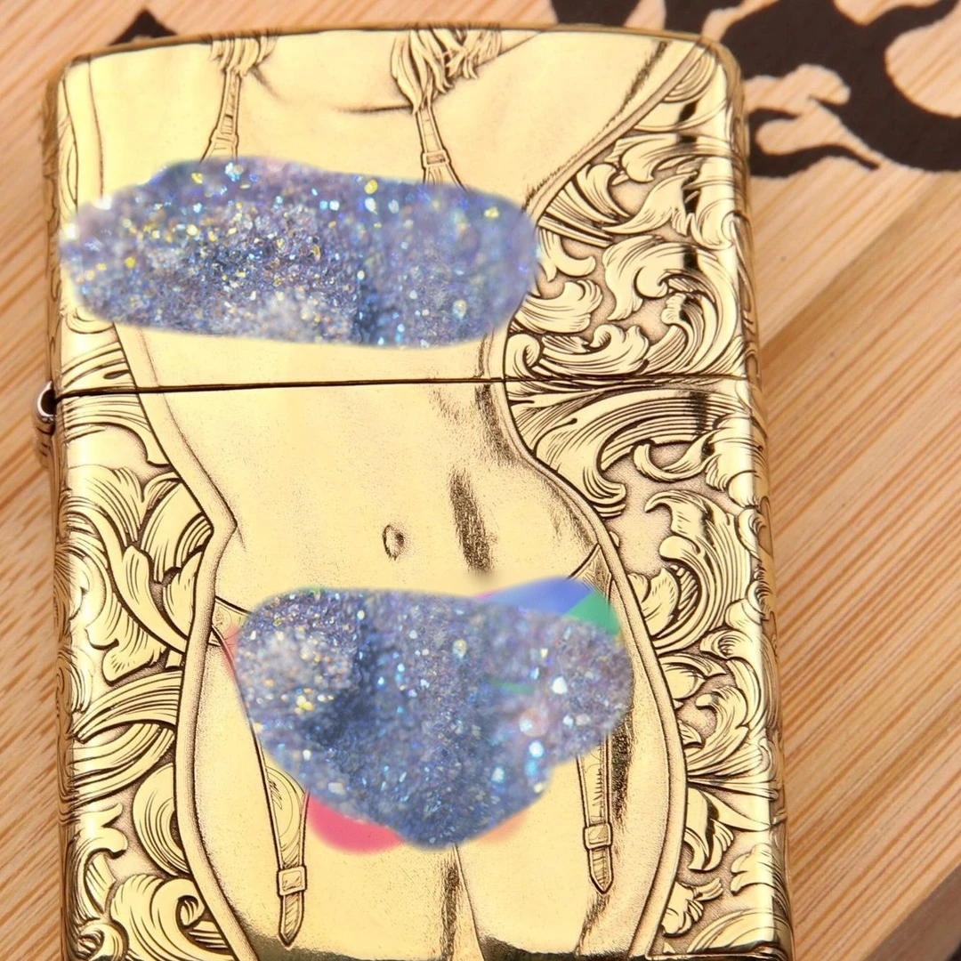 【内衣女郎】蚊子DIY作品—铜盔甲浮雕正品打火机送礼创意