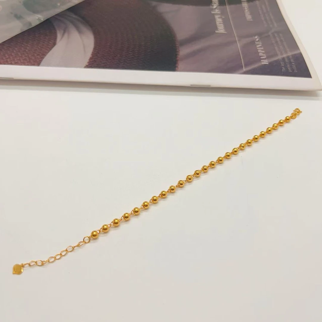 足金999光珠手链时尚经典款