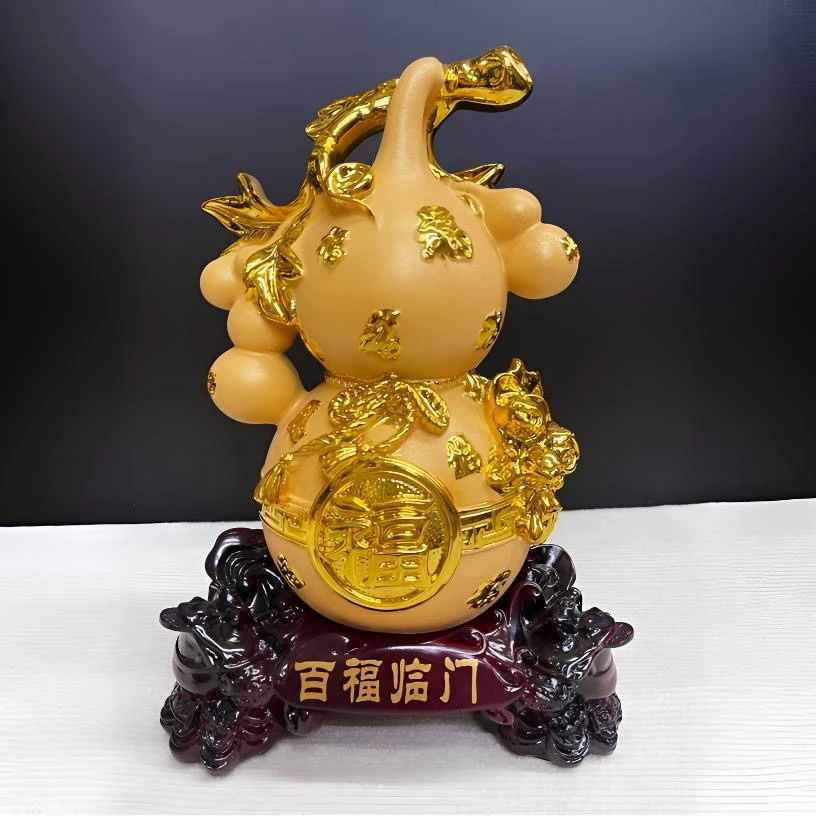 新款葫芦摆件百福临门家居摆设乔迁开业送礼品酒柜办公室工艺礼品