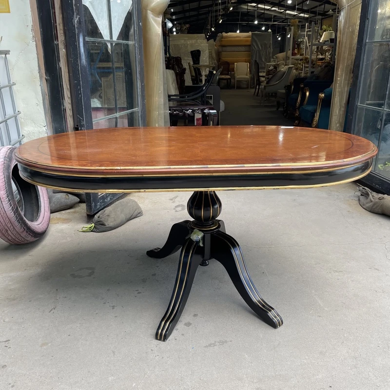 新尾货    WHX57  椭圆餐桌      160*100*76 修