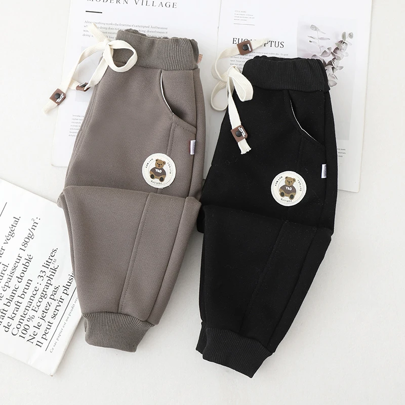 宝宝裤子秋冬休闲裤单男女宽松卫裤长裤洋气儿童秋装单裤外穿潮