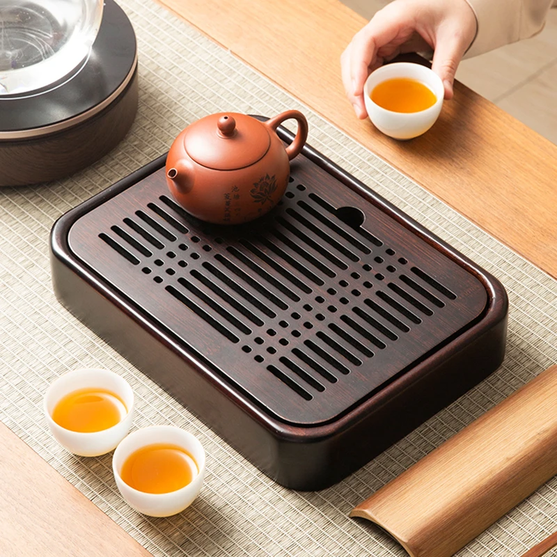 茶盘家用托盘功夫茶具2025新款茶海竹实木客厅储水干泡小茶台