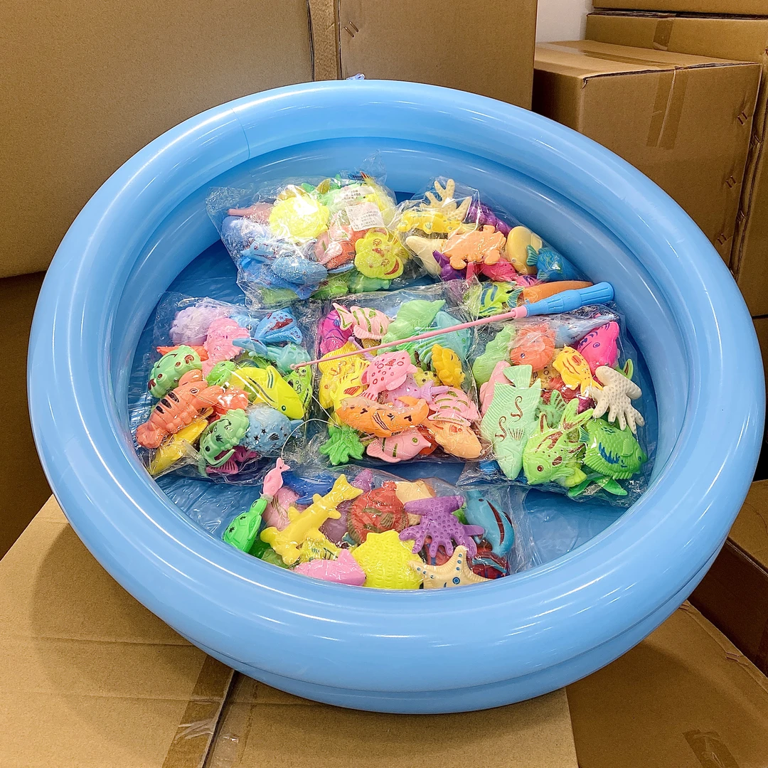 【22件套】磁性钓鱼玩具捞鱼夏日仿真垂钓沙滩戏水玩沙池过家家玩具