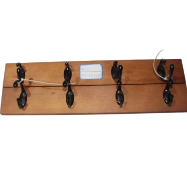 【XCJZ118】深色收纳衣服收纳钩四排41*6*2挂钩创意复古玄关置物