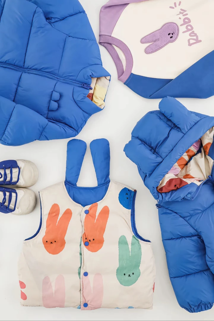 【羽绒服专拍】男童女童工厂样衣羽绒服专拍韩版拼接加绒