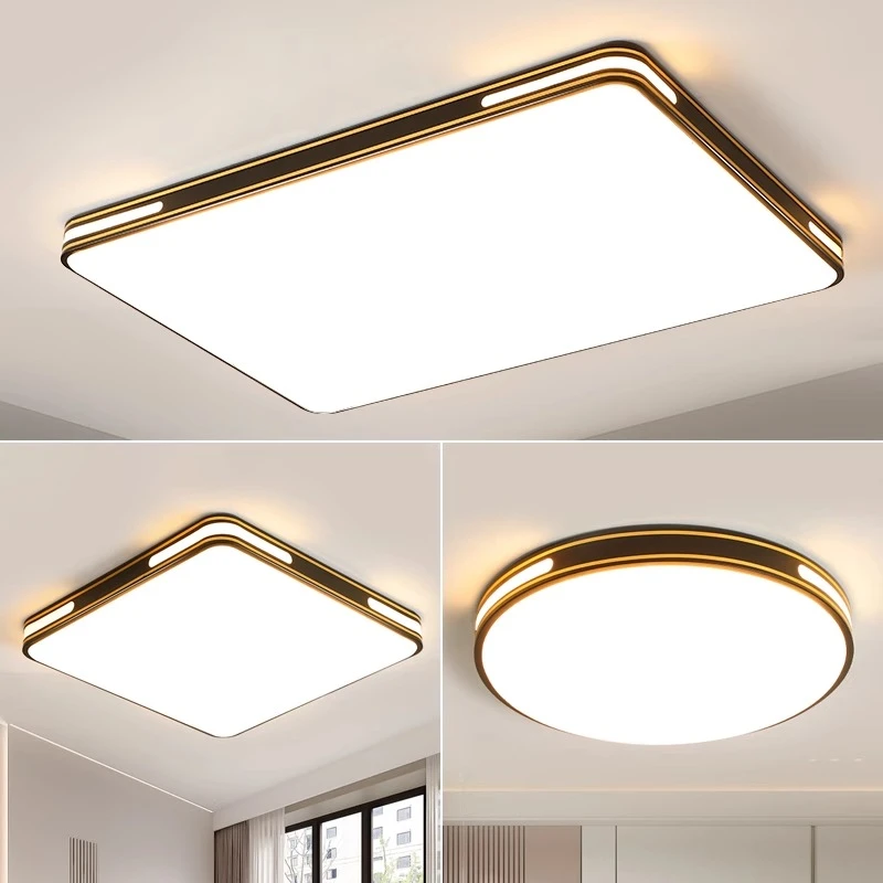 新长方形大气客厅灯家用简约卧室吸顶灯圆形房间超薄书房餐厅灯具