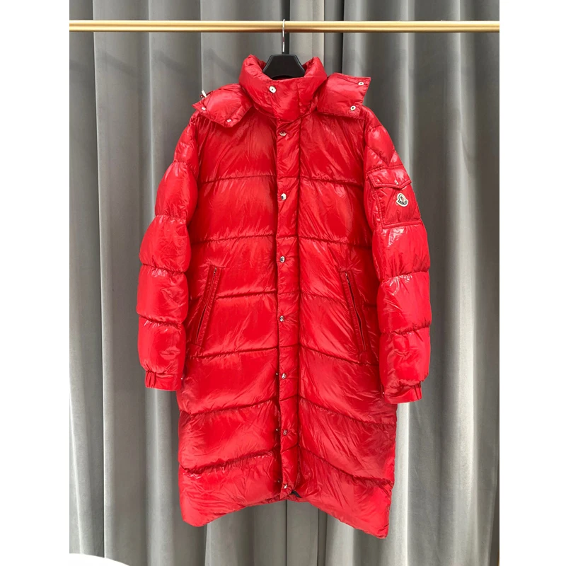 全新未使用 MONCLER 【国现】男士秋冬保暖中长款连帽羽绒服AA8406