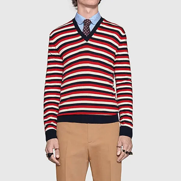 全新未使用 GUCCI/古驰 【国现 专柜9800】男士休闲毛衣451416X5H21