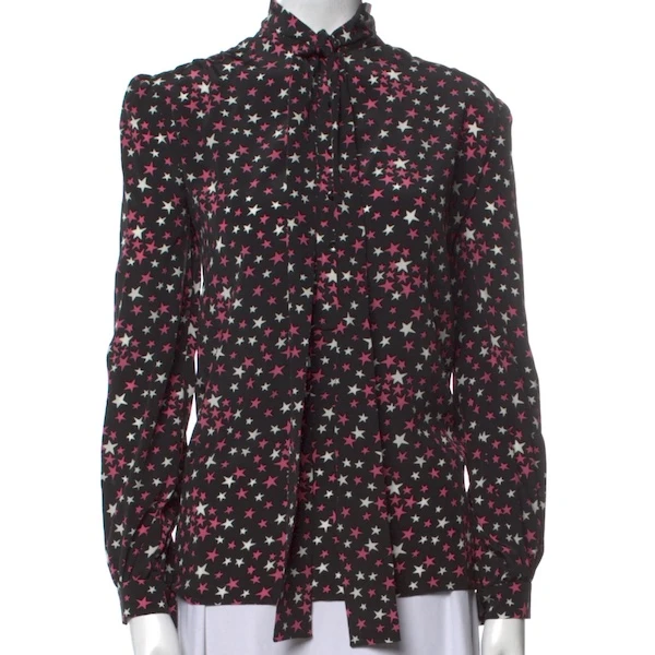 未使用 YSL/圣罗兰 【国现】女士花色碎花长袖衬衫454637Y309P1063