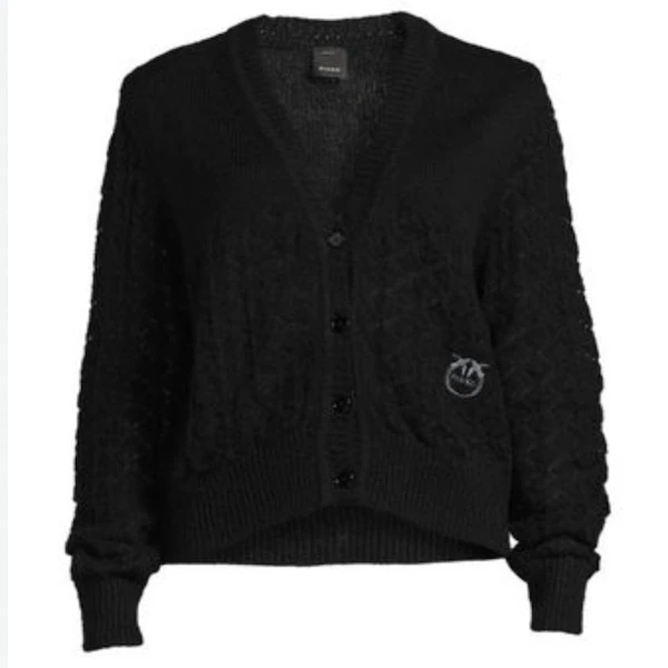 全新未使用 PINKO 【国现】女士秋冬时尚黑色开衫1G16F0 Y7CM Z99