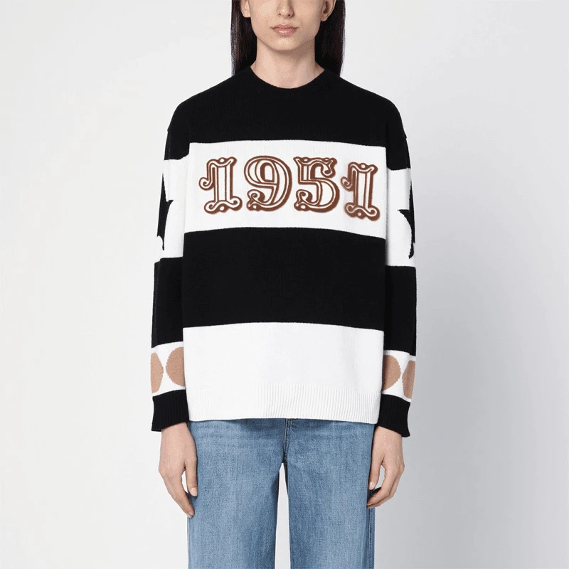 全新未使用  【国现 专柜价8700元】女士条纹毛衣 Dirce 008