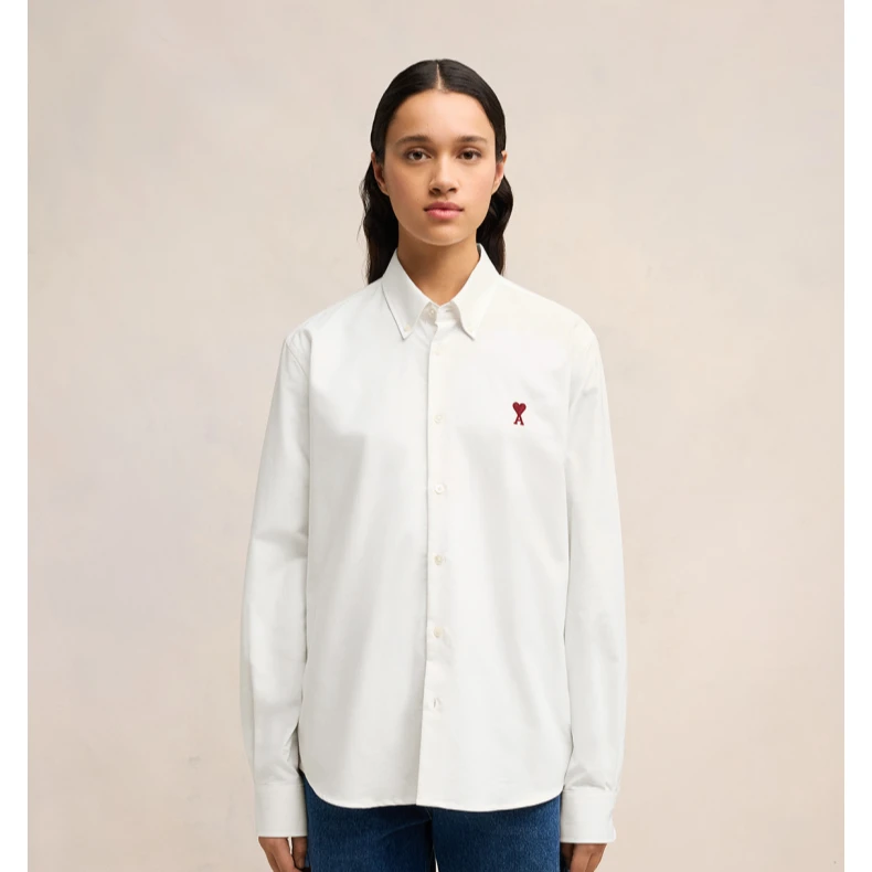 全新未使用 AMIPARIS 【国现 专柜2400】男女款衬衫 BFUSH063CO0031