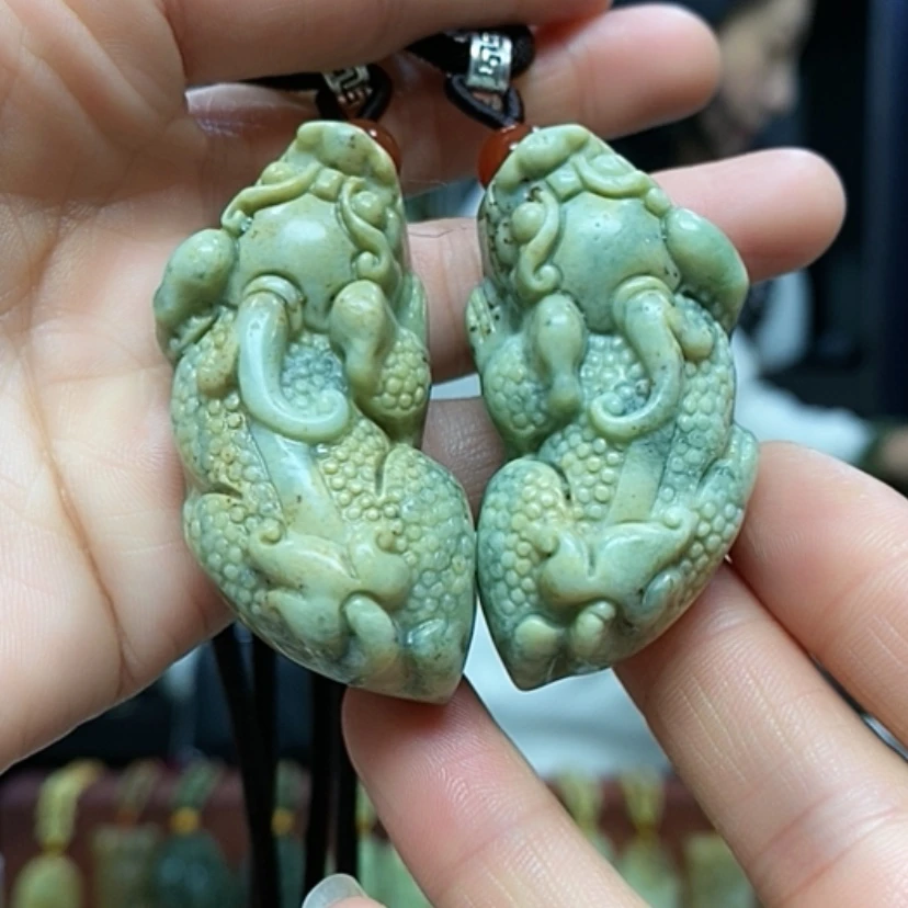 【闪购商品】岫玉挂件未镶嵌