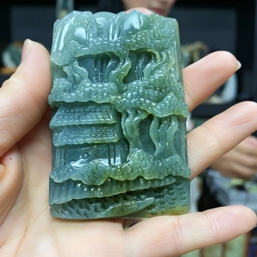 【闪购商品】岫玉挂件未镶嵌阳**岸