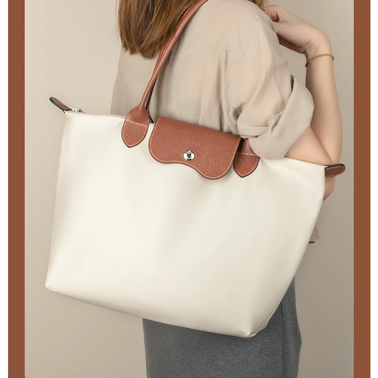 欧力益大号/长柄-短柄饺子包托特包超轻简约女包单肩包通勤大容量