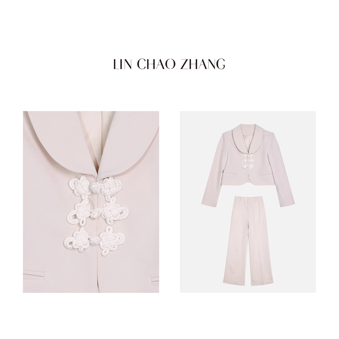 LIN CHAOZHANG【Plus中国结】国风外套+西裤套装 LW240057 LK240026
