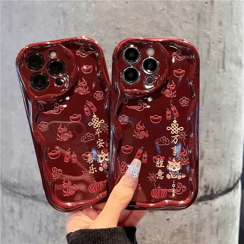 适用苹果/华为/oppo/vivo/小米【水滴】平安喜乐手机壳软胶卡通简约
