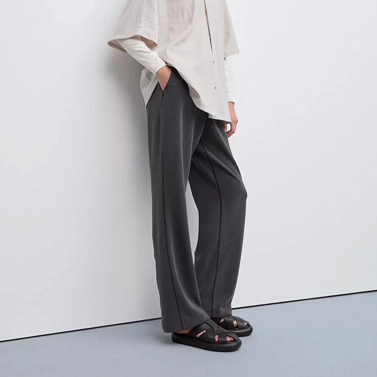 【小桃象家】女神裤女士高腰长裤运动秋季直筒休闲百搭外穿宽松垂感