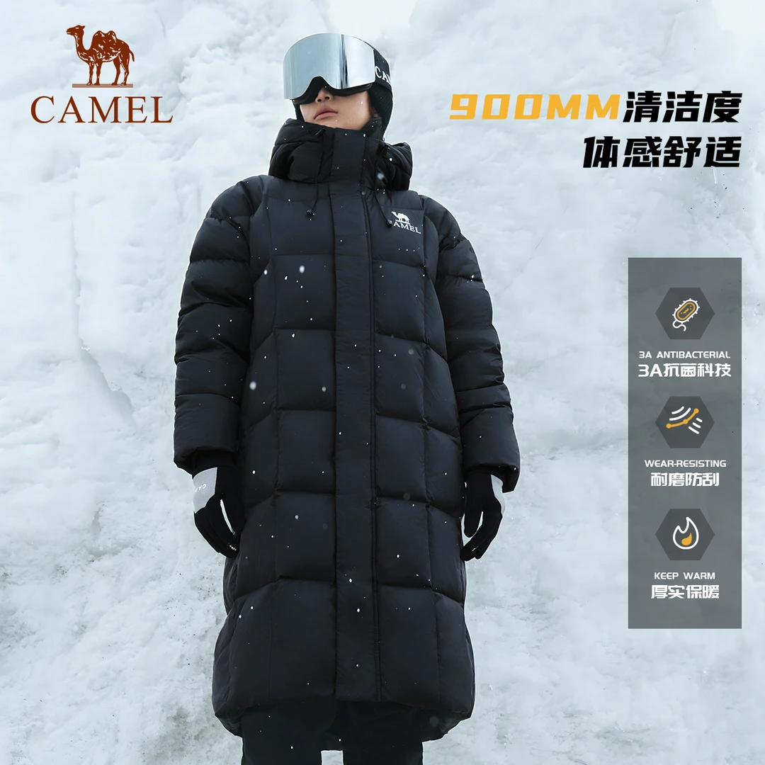 【王俊凯同款北影】王俊凯同款骆驼好羽绒羽绒服男女防风长款面包服