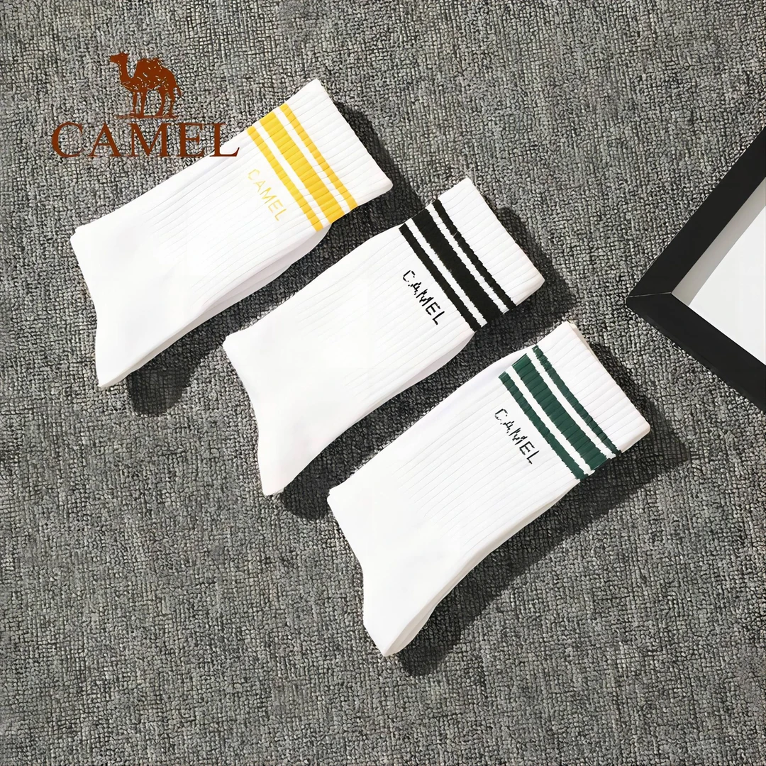 骆驼中筒袜百搭潮流