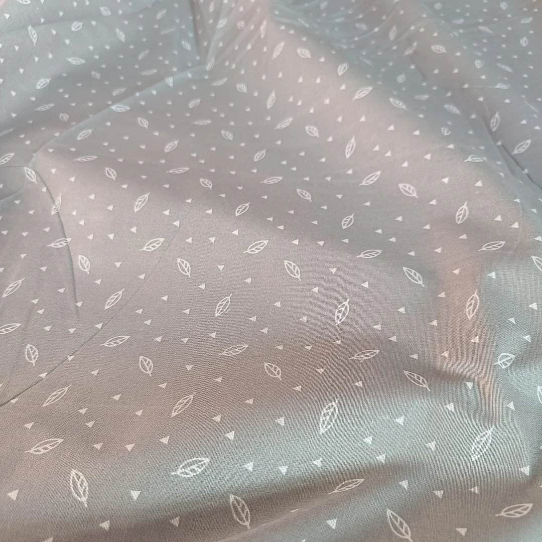 树叶）100%纯棉平纹 内衬包棉花布料 2.5米宽