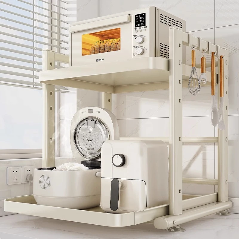 优勤微波炉置物架厨房多功能台面电饭煲锅烤箱收纳微波炉架置物架