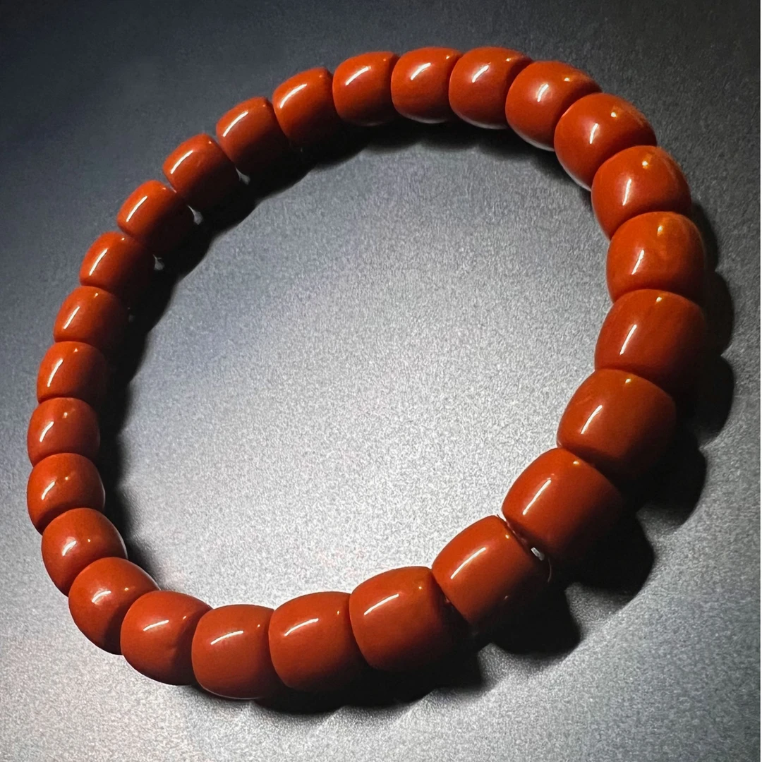 【無间文玩】南红直切单圈手串—7-8mm